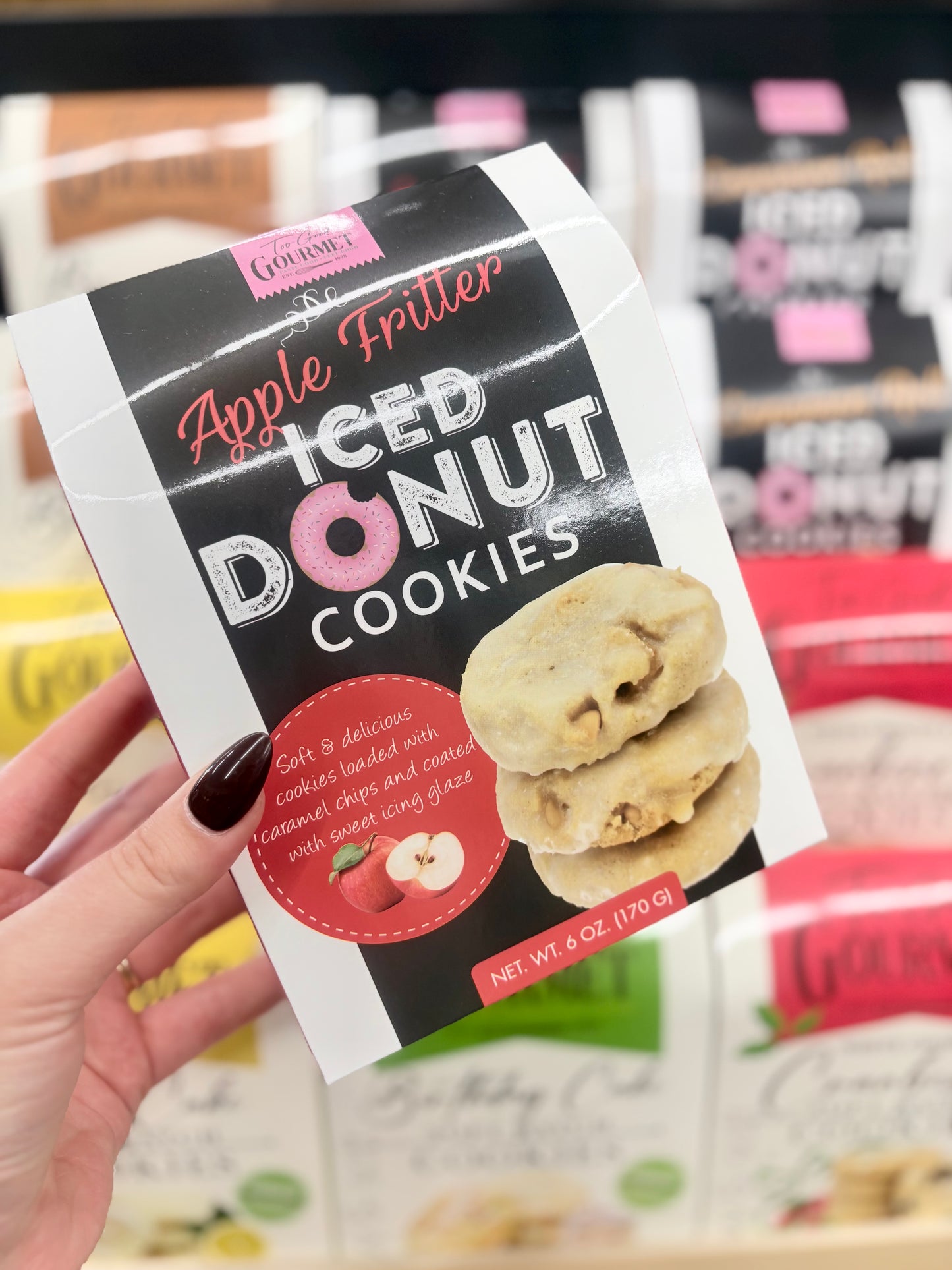 Apple Fritter Iced Donut Soft Batch Batter Cookies 2” 6 oz