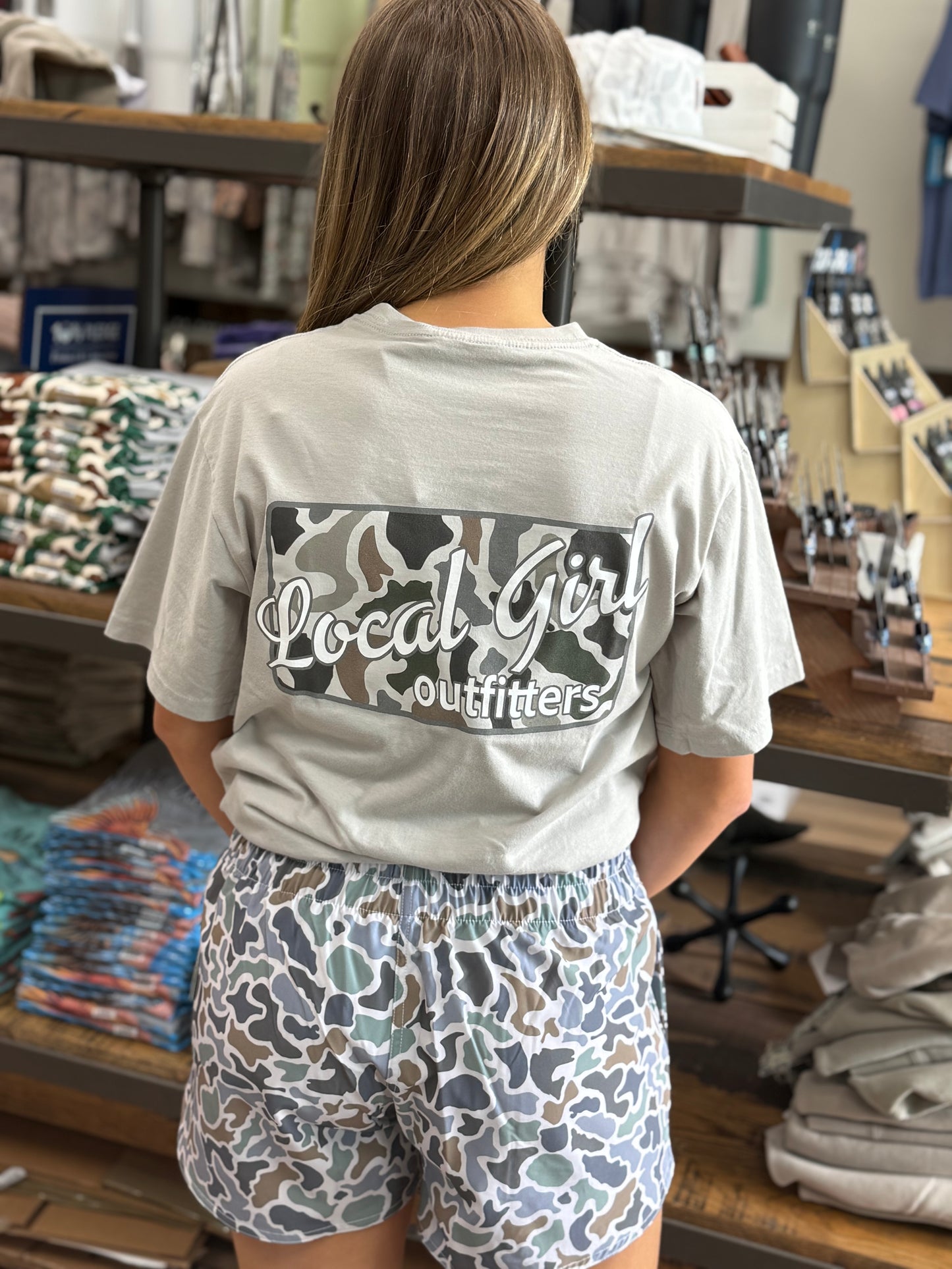 Local Girl Outfitters - LG High Waisted Volley Shorts - Localflage Bluff