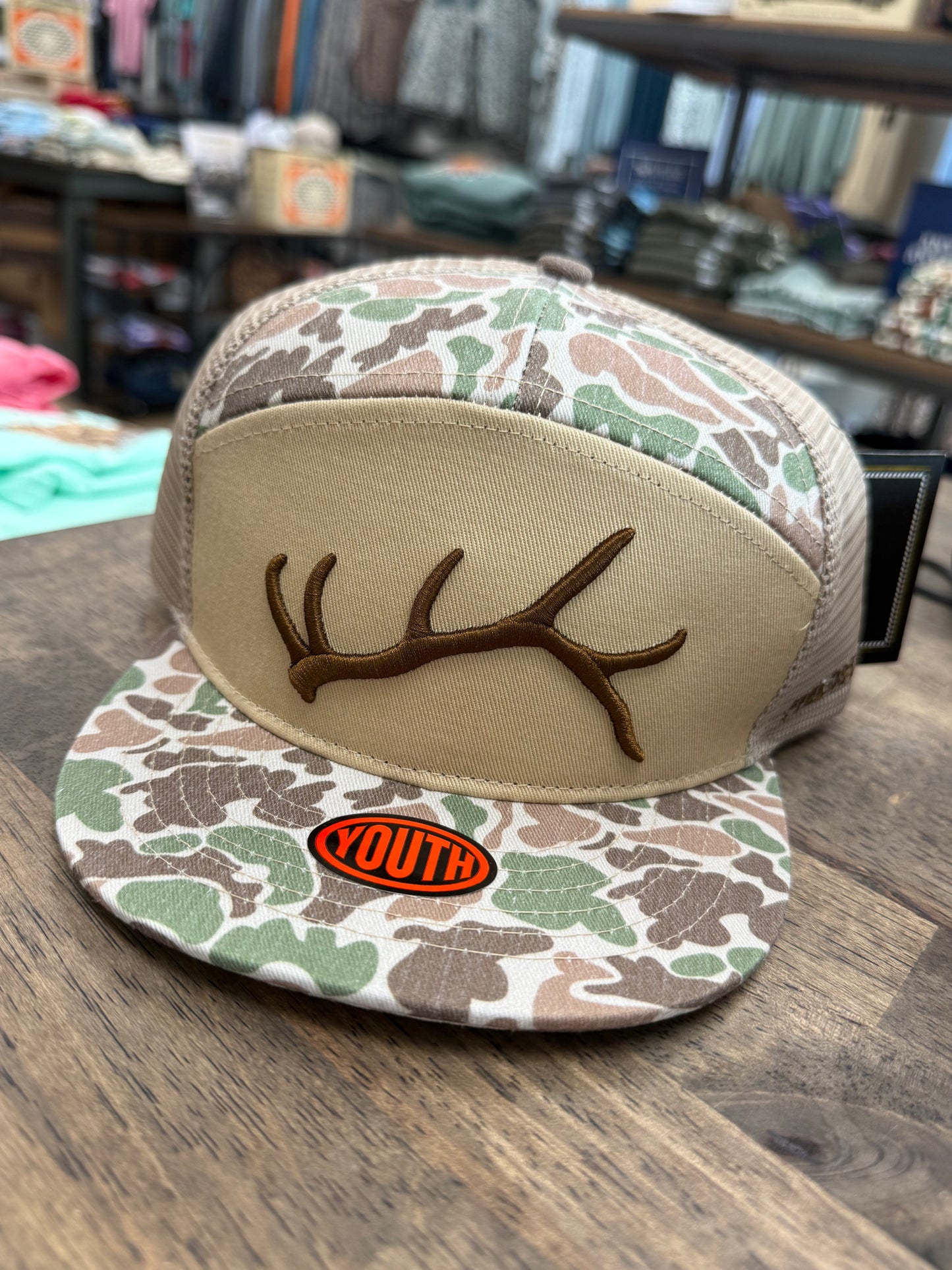 Youth 7 Panel 3D Puff Shed Hat - RH-147Y
