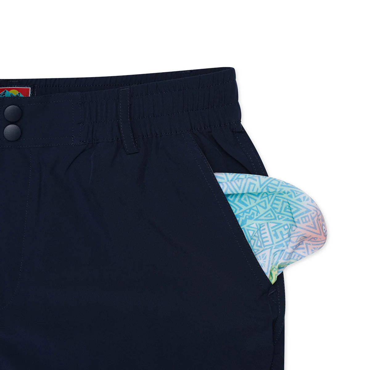 BURLEBO Everyday Short - Navy 7"