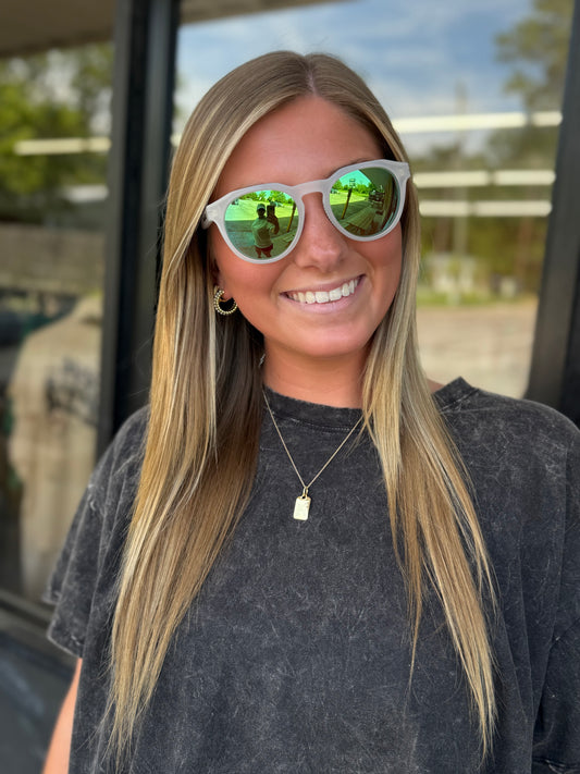 Bajio Paraiso - White/Green Mirror Glass - PAR38N102