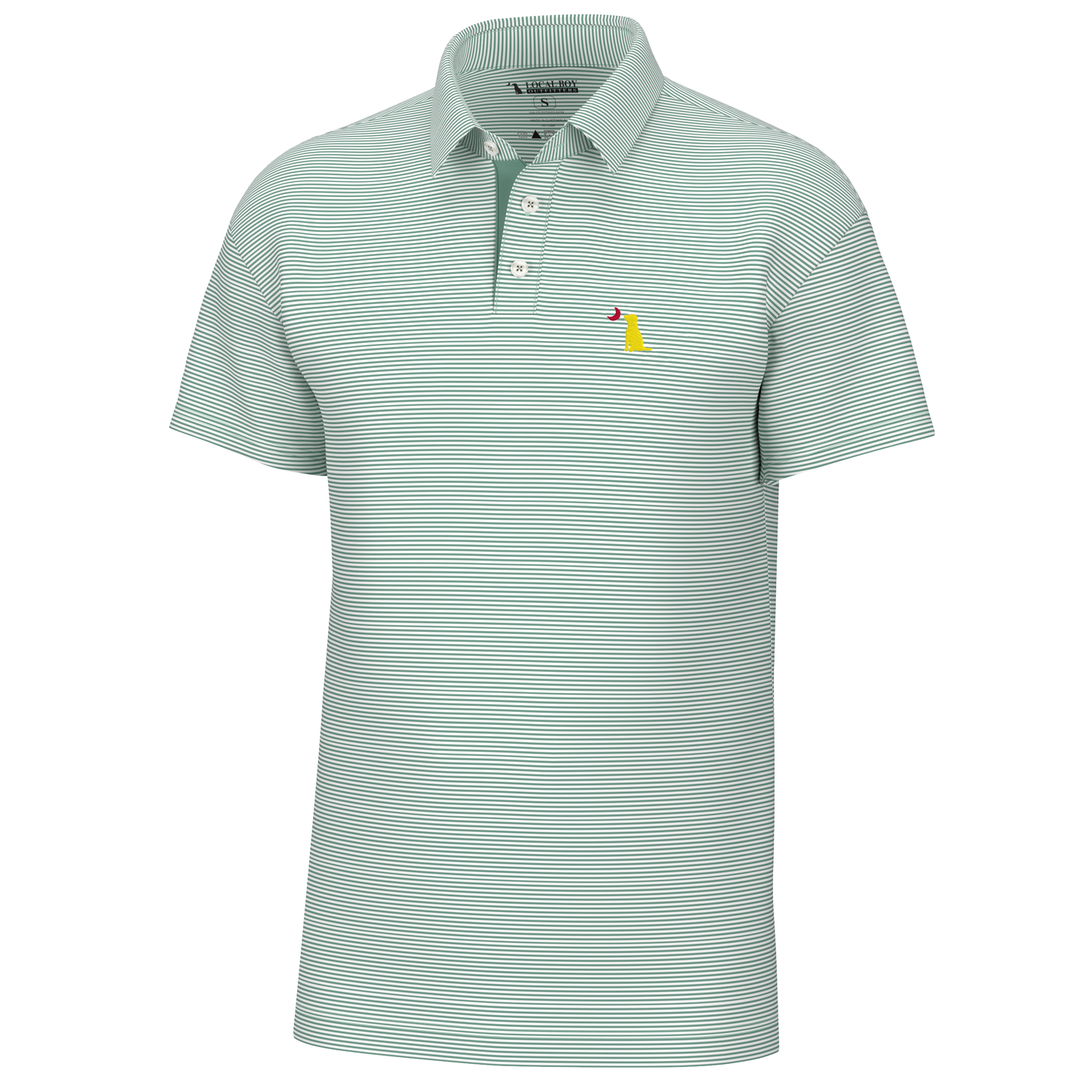 Youth Local Boy Outfitters Palms Polo - Sage/White