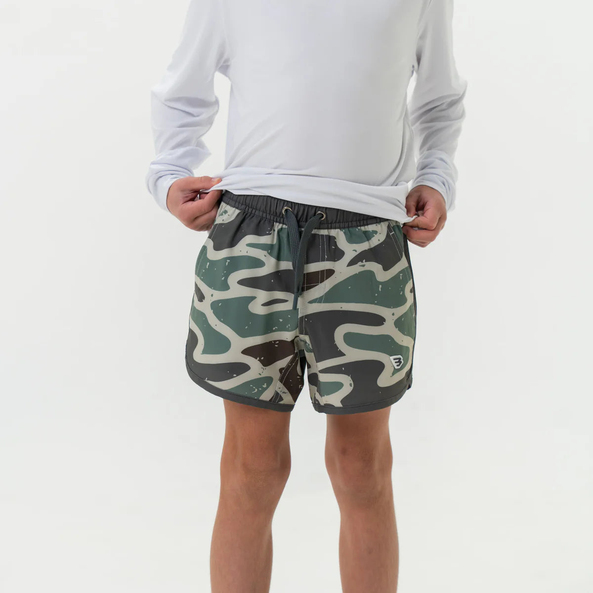 Burlebo - Youth/Toddler Swim Trunk - Jumbo Retro Duck Camo