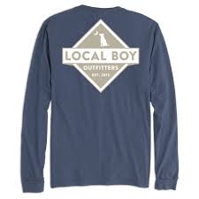 Local Boy Outfitters - Diamond Signature LS Tee - China Blue