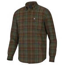 Local Boy Outfitters - Frazer Stretch Flannel - Rust/Green/Brown