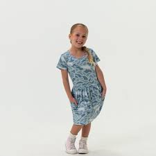 Burlebo - Girls Dress - Seaside Camo