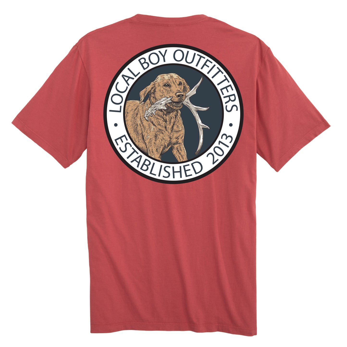 Youth Local Boy Outfitters - Antler Retrieve SS Tee - Brick