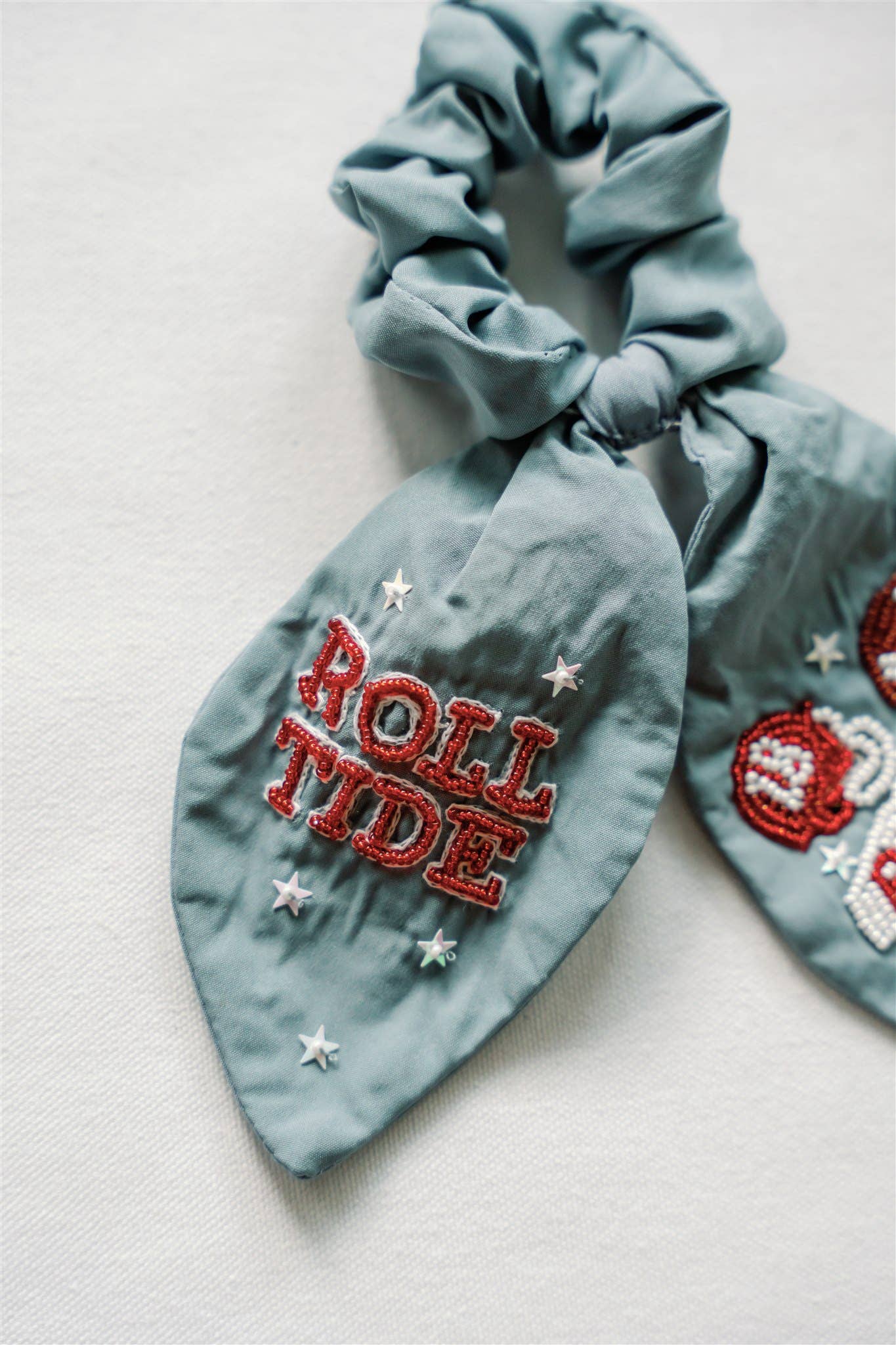 University of Alabama Beaded Scrunchie