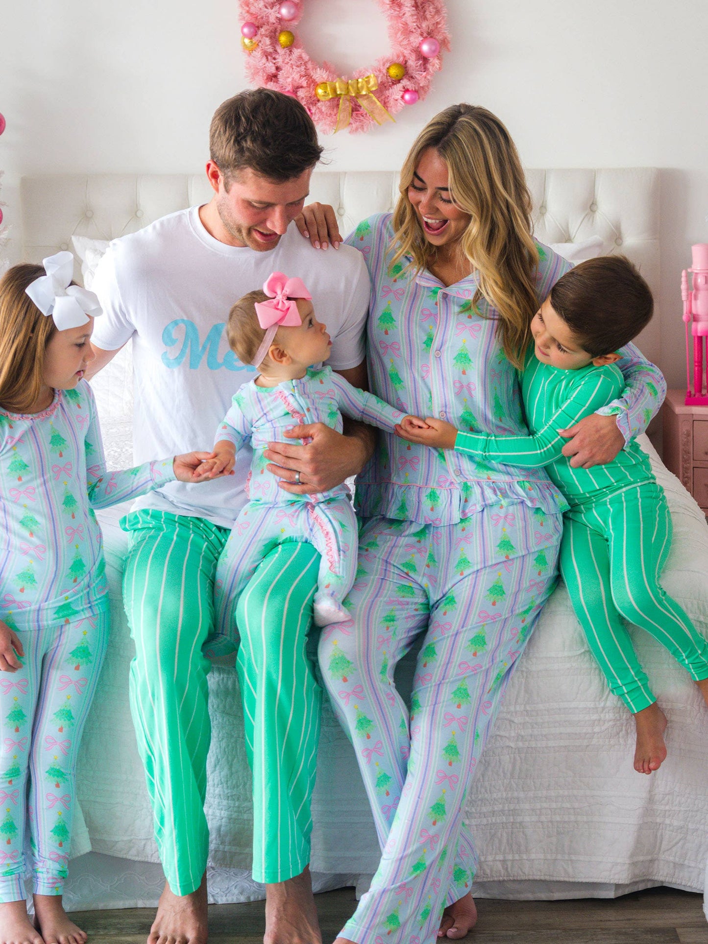 SoftSnooze™ Baby Girls Cotton Modal Merry Bow Dreams Footed Ruffle One Piece Pajama
: Blue