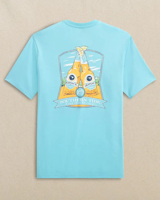 M SS Beach Cheers T-shirt: Tropical Breeze Blue - 3042