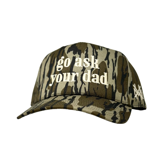 MHC Go Ask Your Dad Trucker Hat: Green/Natural Otto