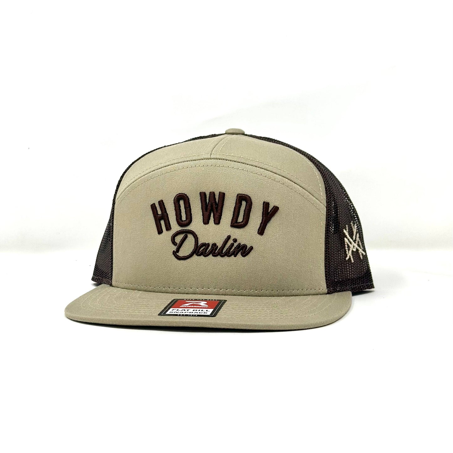 MHC Howdy Darlin Trucker Hat: Green/Natural Otto