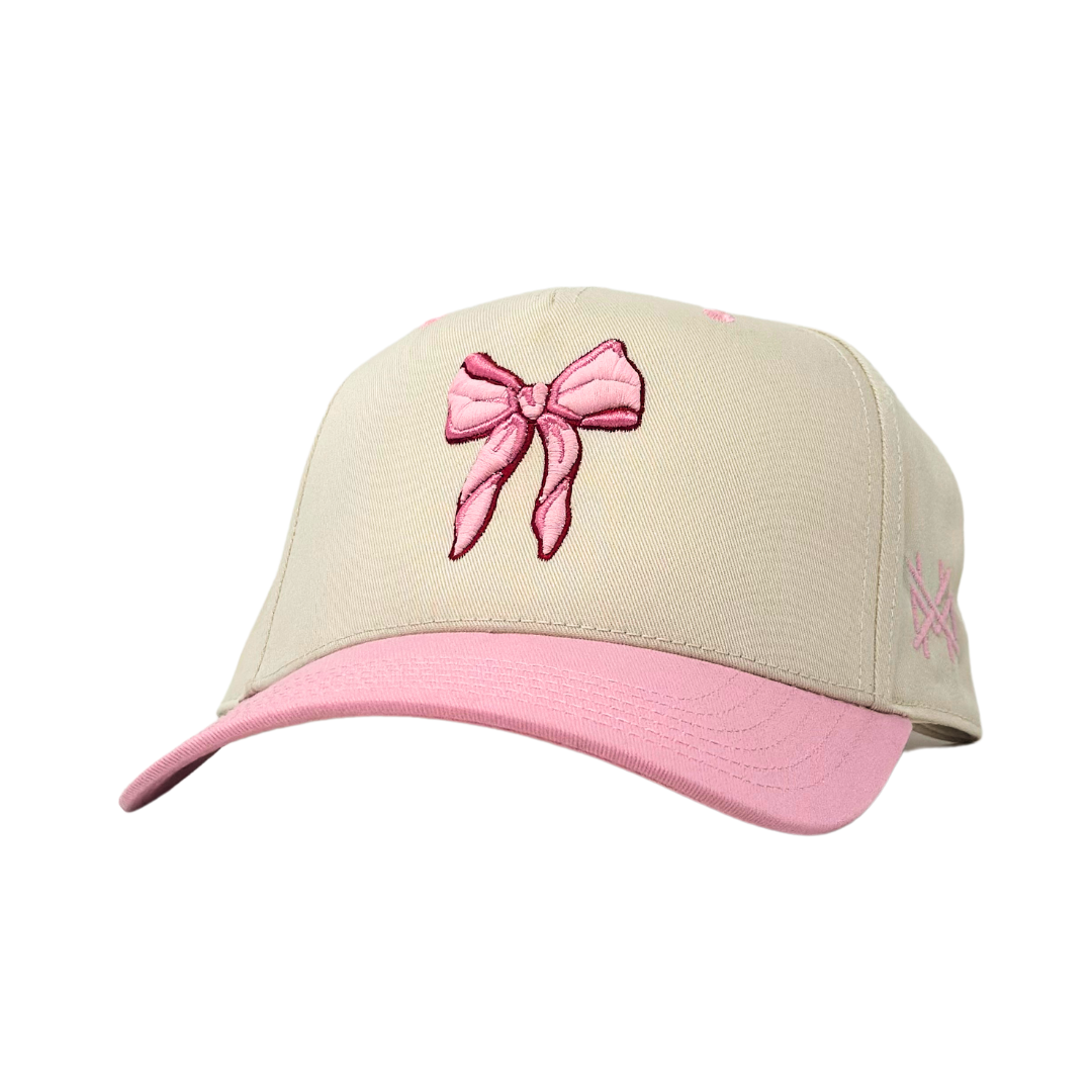 MHC Bow Trucker Hat: Red/ Natural Otto