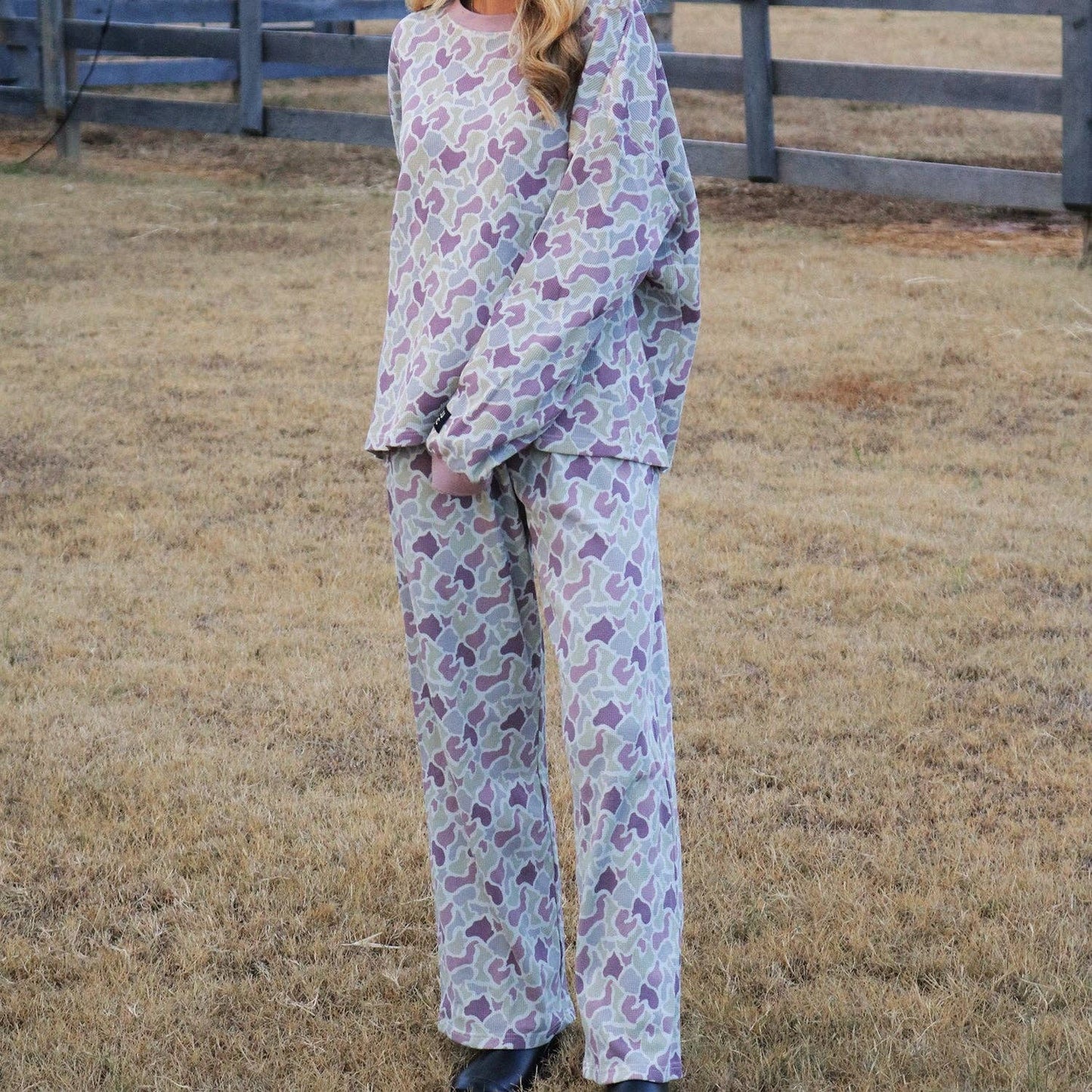 LULU MAC -WAFFLE PANT-CAMO