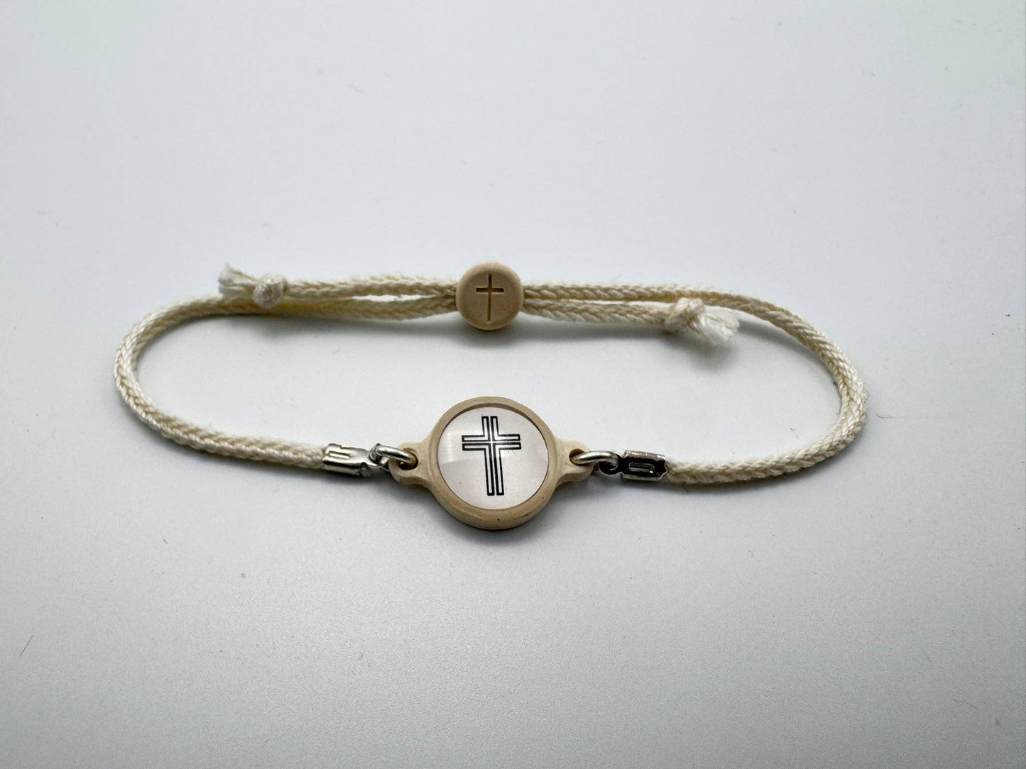 Tap To Pray™ - Survivor Series Handmade Bracelets: Amethyst + Cross