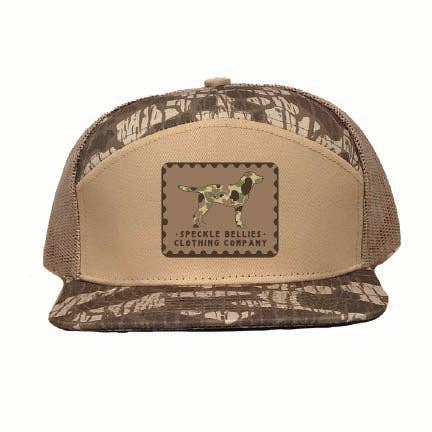 Camo Dog Sand Patch Flatbill: Khaki/Brown