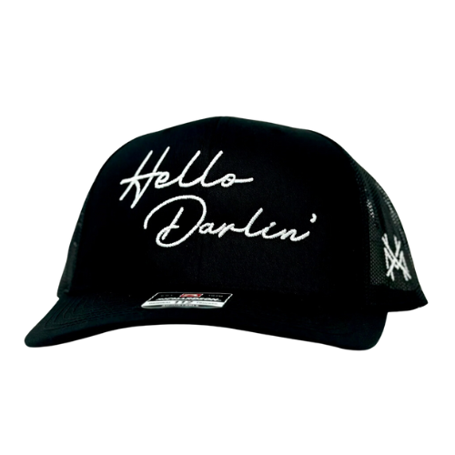 MHC Hello Darlin Trucker Hat: White Richardson 112