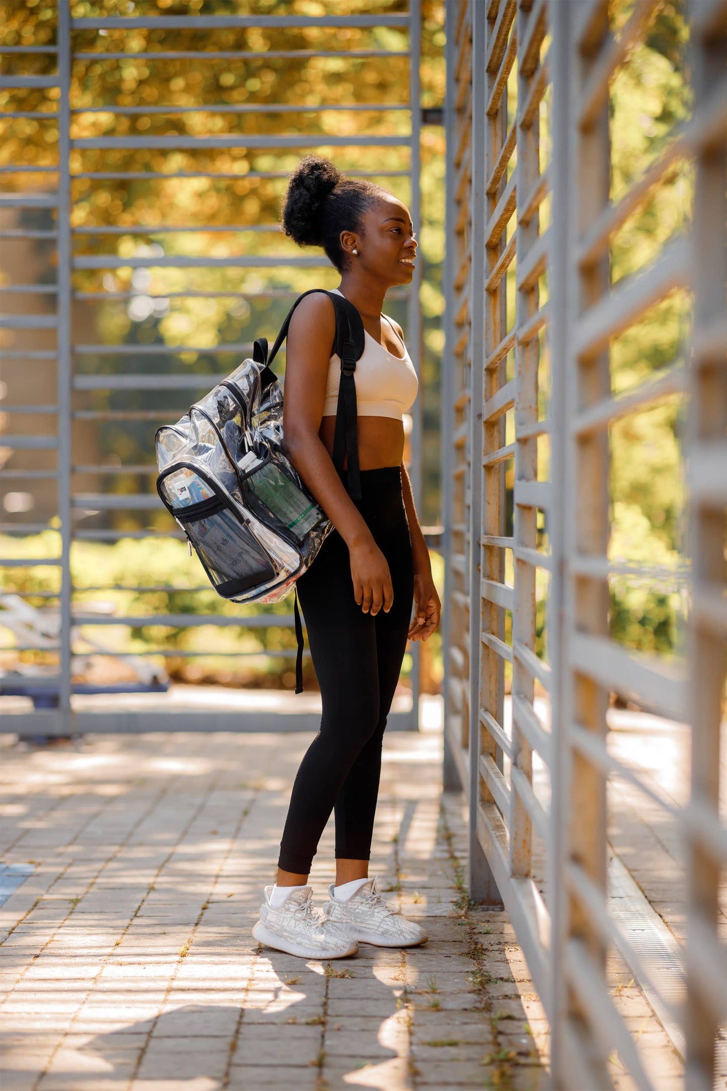 Clear Backpack For School XL | Top YKK® Zip | Black Rhino: Black Rhino