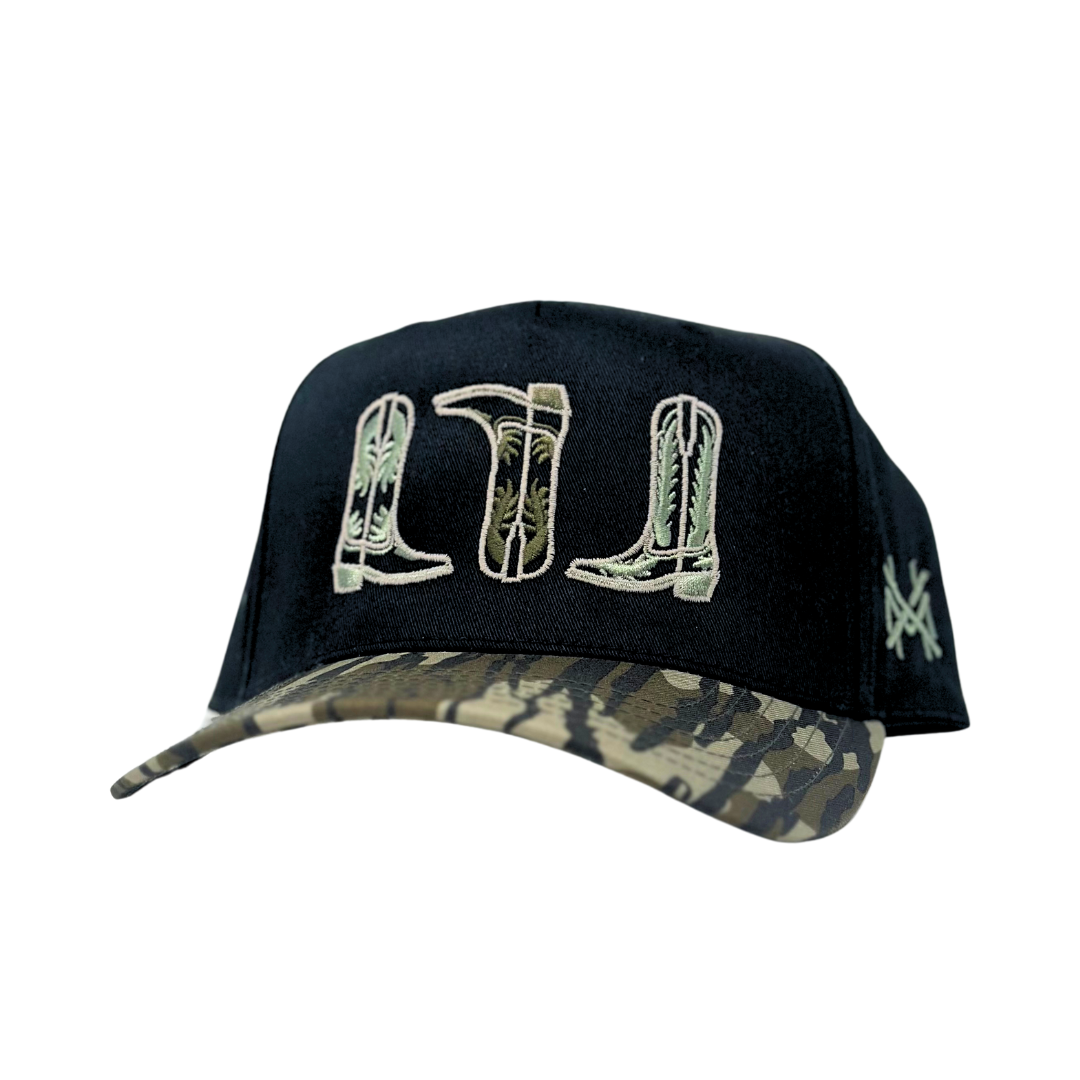 MHC Boots Trucker Hat: White/Bottomland Otto