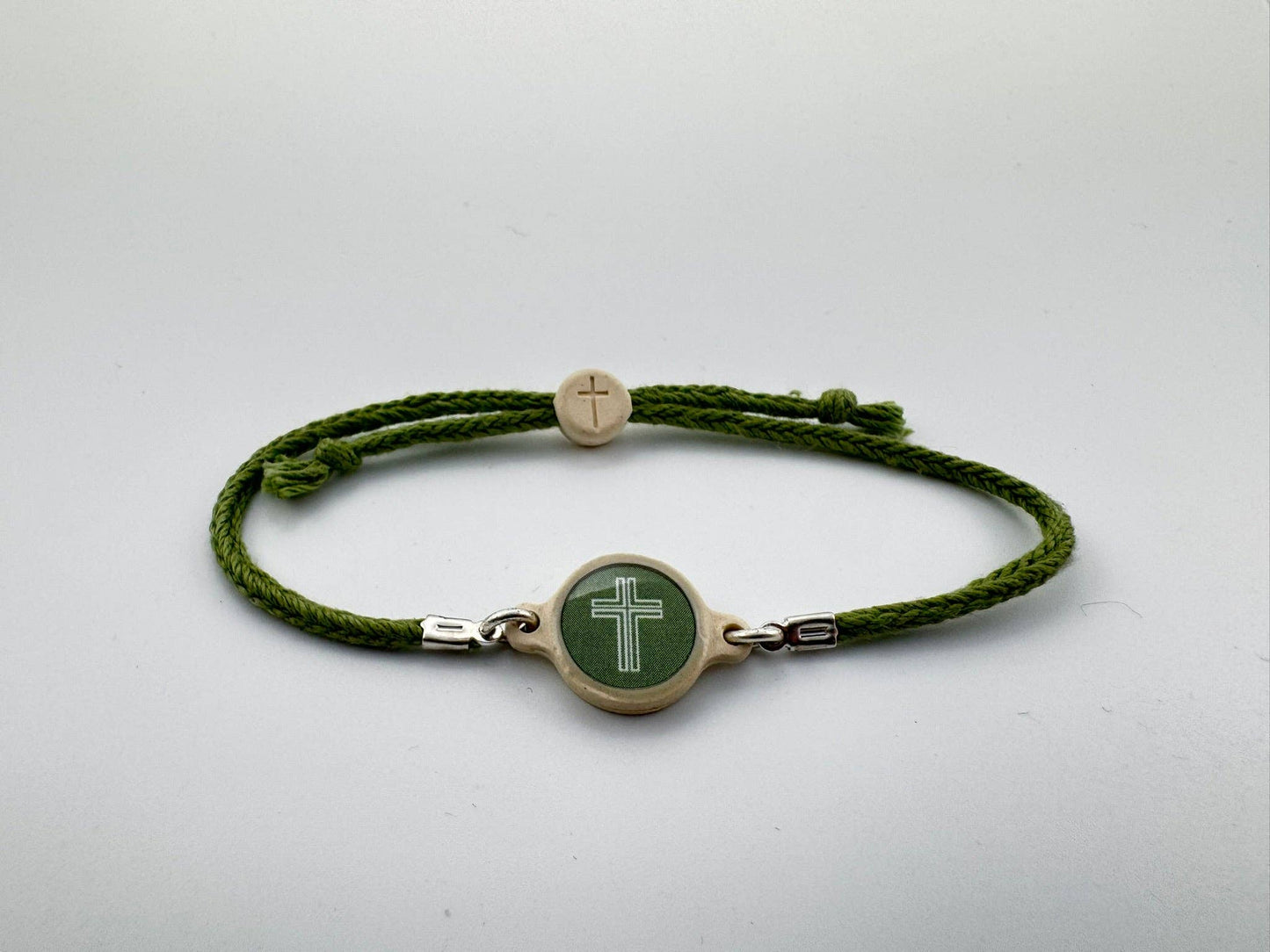 Tap To Pray™ - Survivor Series Handmade Bracelets: Turquoise + Cross