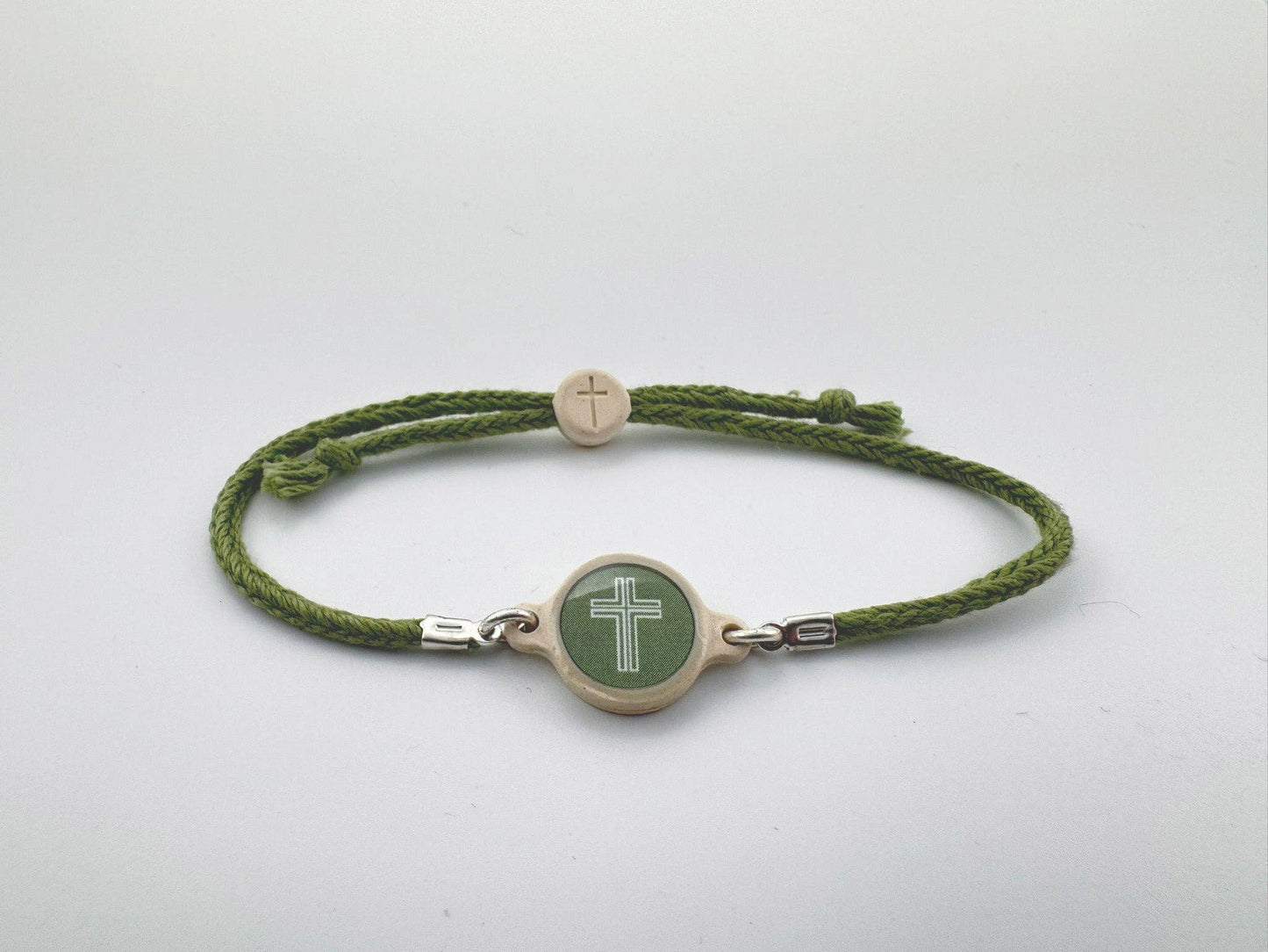 Tap To Pray™ - Survivor Series Handmade Bracelets: Juniper + Cross