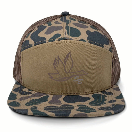 Prep Goose Sb Hat: Ghost Vein Camo 7 Panel