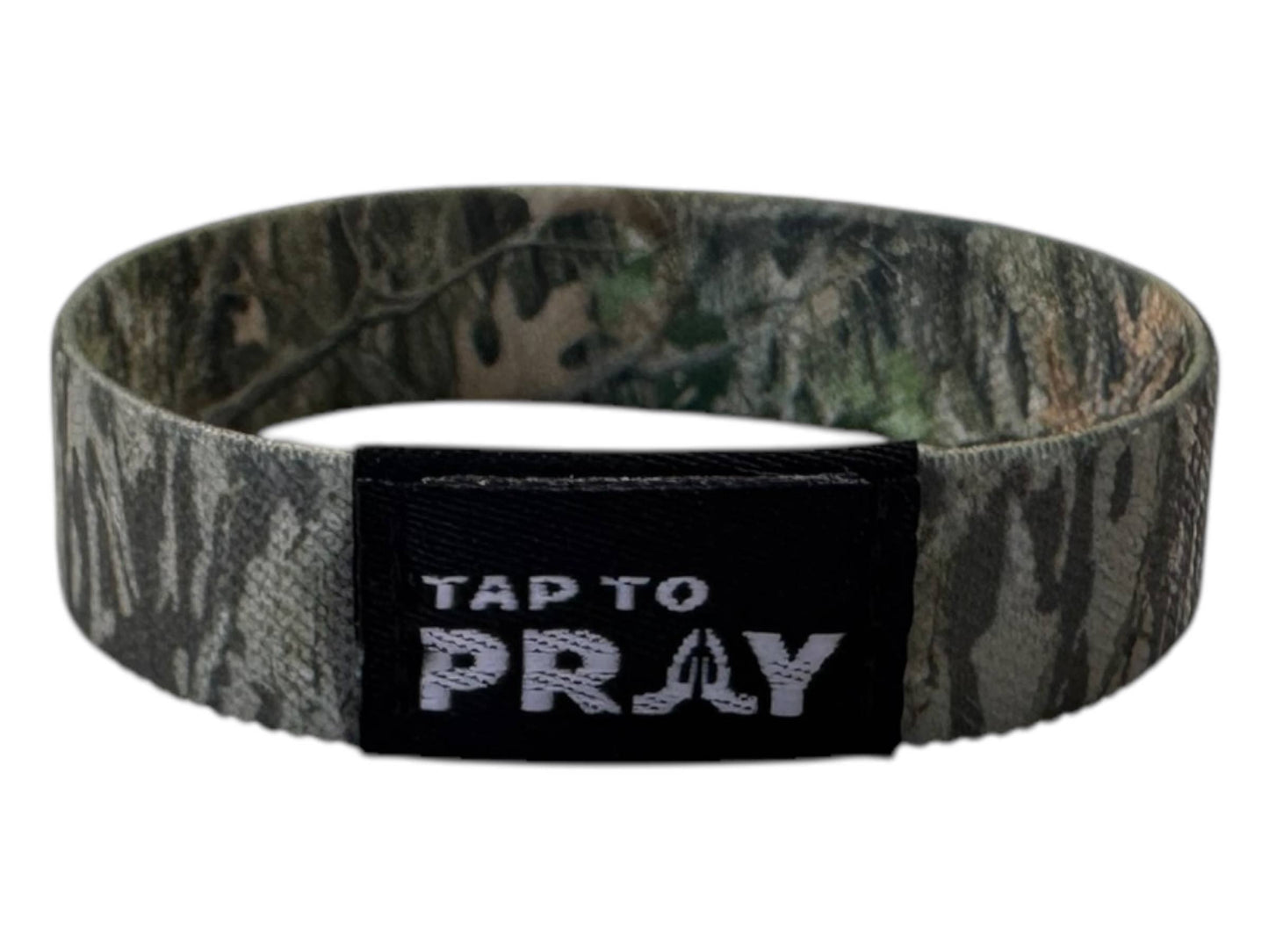 Tap To Pray™ Wristbands - Forest & Tree Bark Camo:Forest Camo / Tree Bark Camo