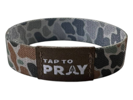 Tap To Pray™ Wristbands - River Rock Camo Classic & Sage: River Rock Camo Class / Sage