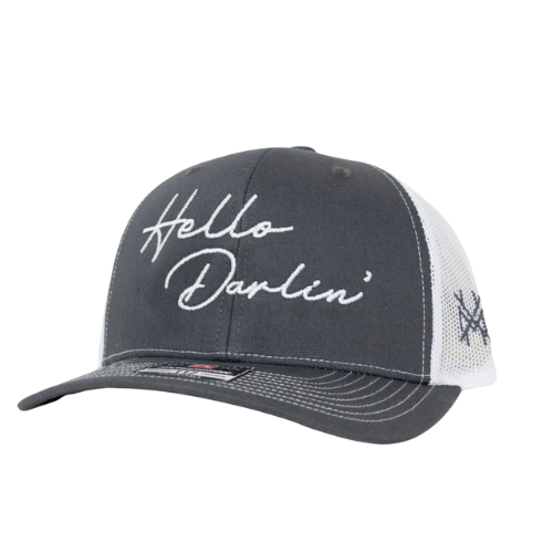 MHC Hello Darlin Trucker Hat: White Richardson 112