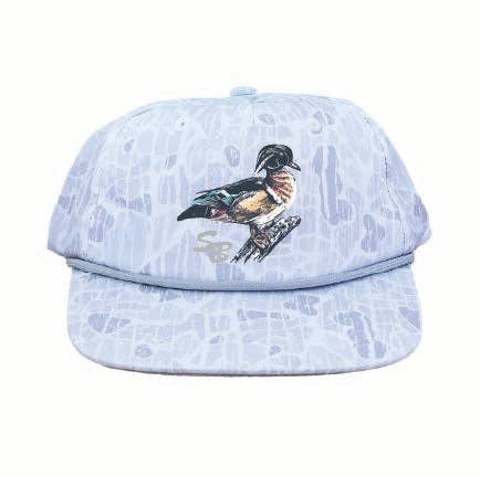 Wood Duck SB Cap: Deep Swamp Vein Camo 7 Panel