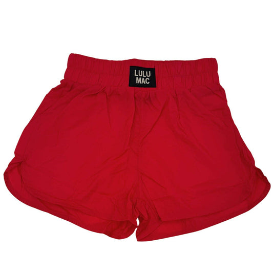 KIDS SOLID SHORT LM-KSH-1000-RED: RED
