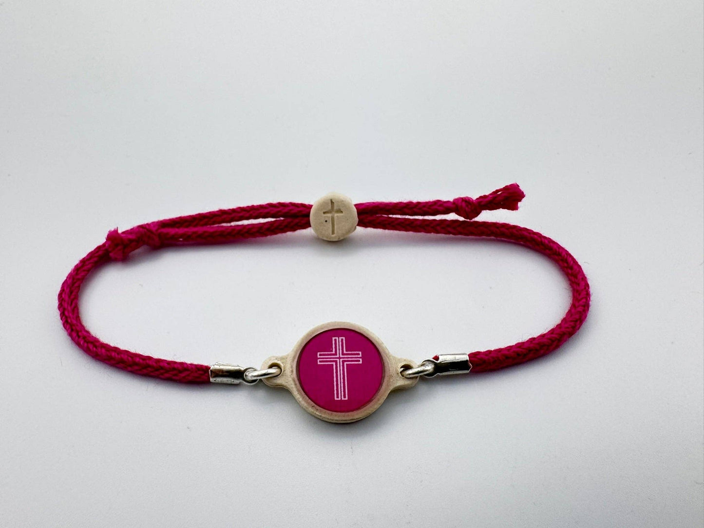 Tap To Pray™ - Survivor Series Handmade Bracelets: Onyx + Cross