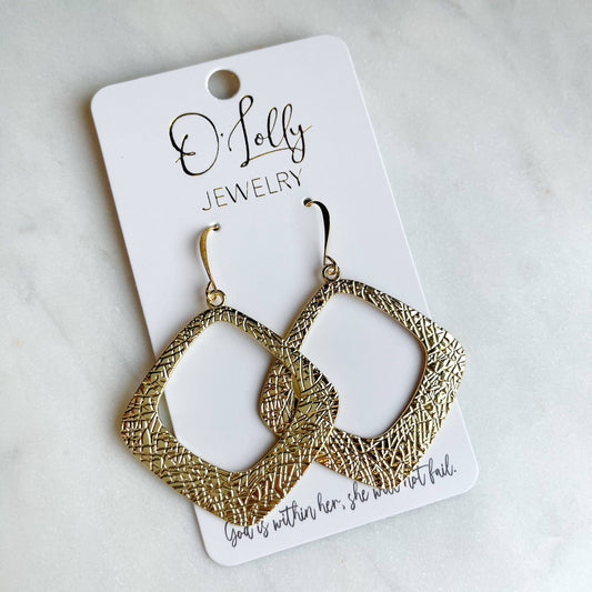 Gold Earrings Style 16
