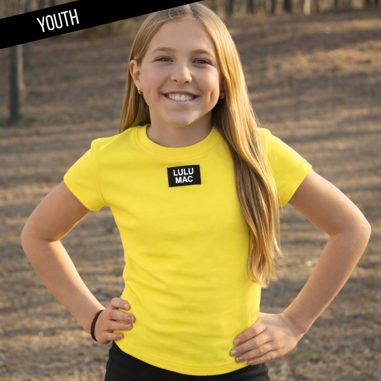 KD-TP1000 Kids Baby Doll Top - Yellow: NEON YELLOW / Youth Small