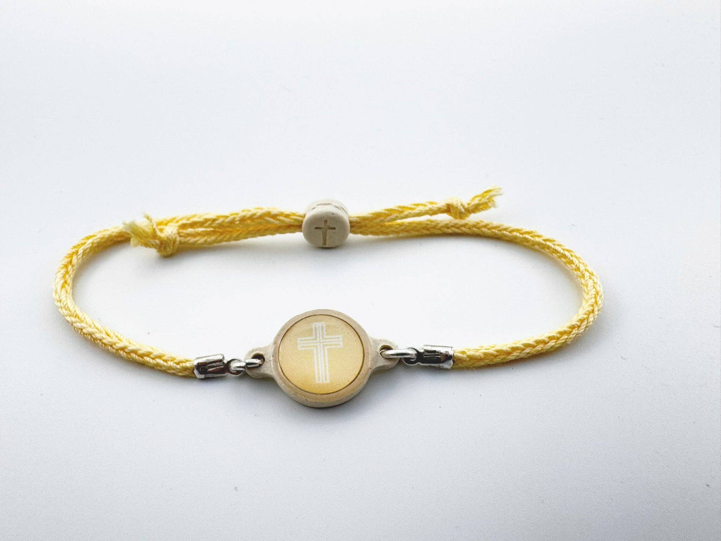 Tap To Pray™ - Survivor Series Handmade Bracelets: Amethyst + Cross