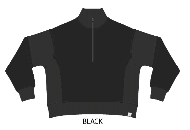 LG Velvet Fleece 1/4 Zip Jacket-Black