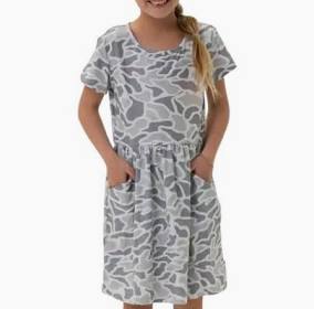 Burlebo - Girls Dress - White Camo