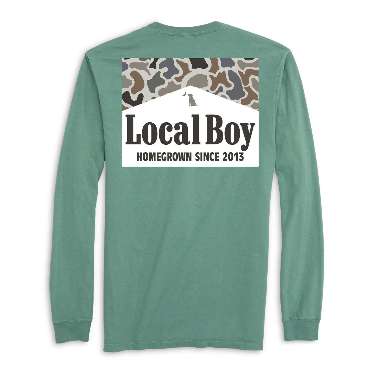 Local Boy Smoked Homegrown LS Tee - Light Green