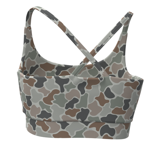 Local Girl Outfitters - LG Sports Bra Top - Forest Camo Flora