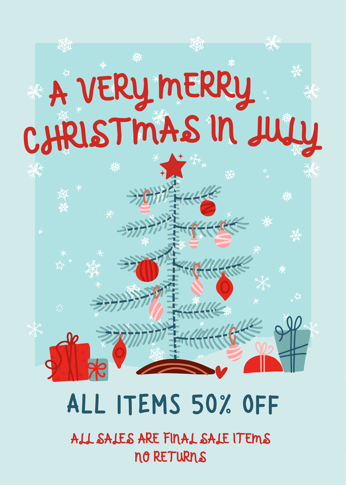 Christmas in July Sale