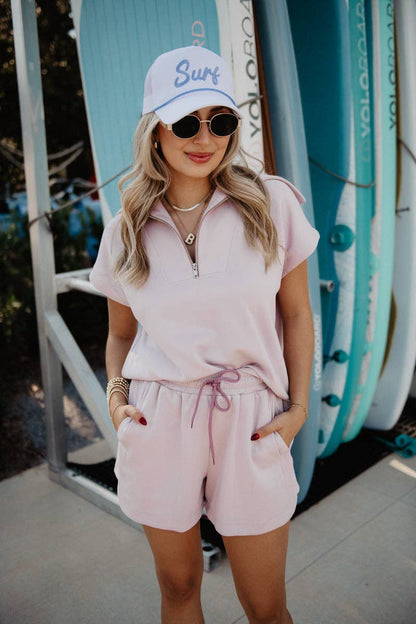 Blush 2 Piece Scuba Set: Blush