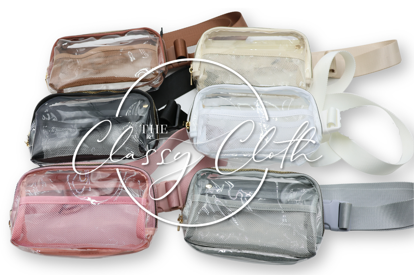 Stadium Clear Belt Bag - Black RTS