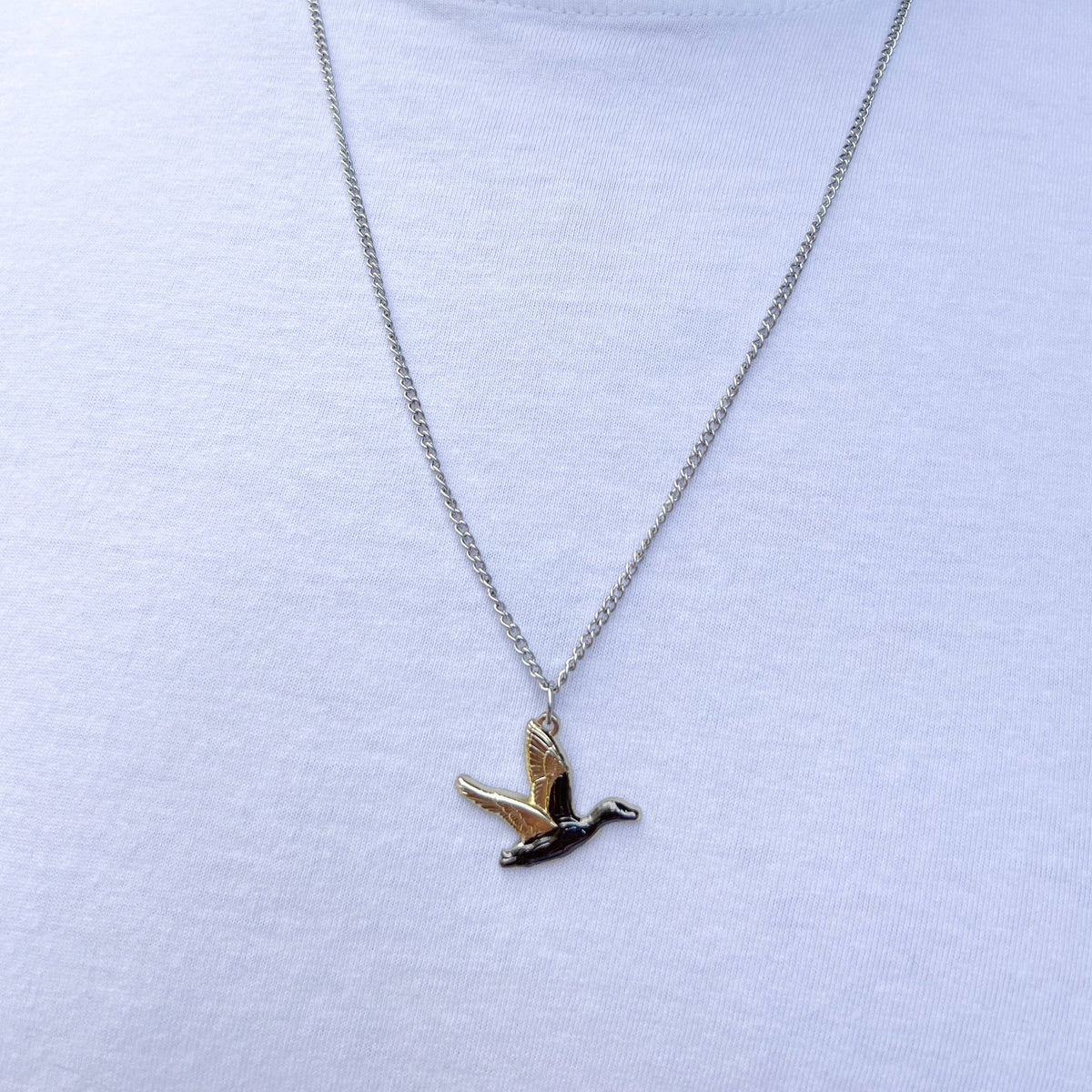 Duck It Golden Wings - Stainless Steel Necklace