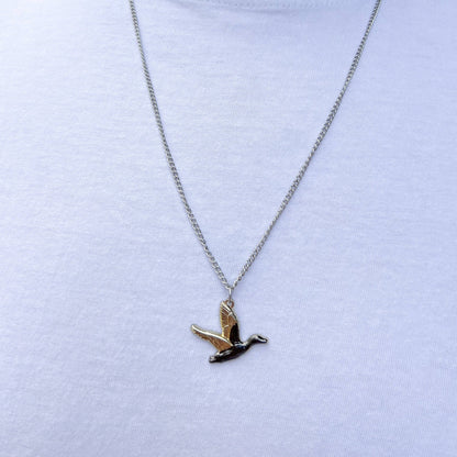 Duck It Golden Wings - Stainless Steel Necklace