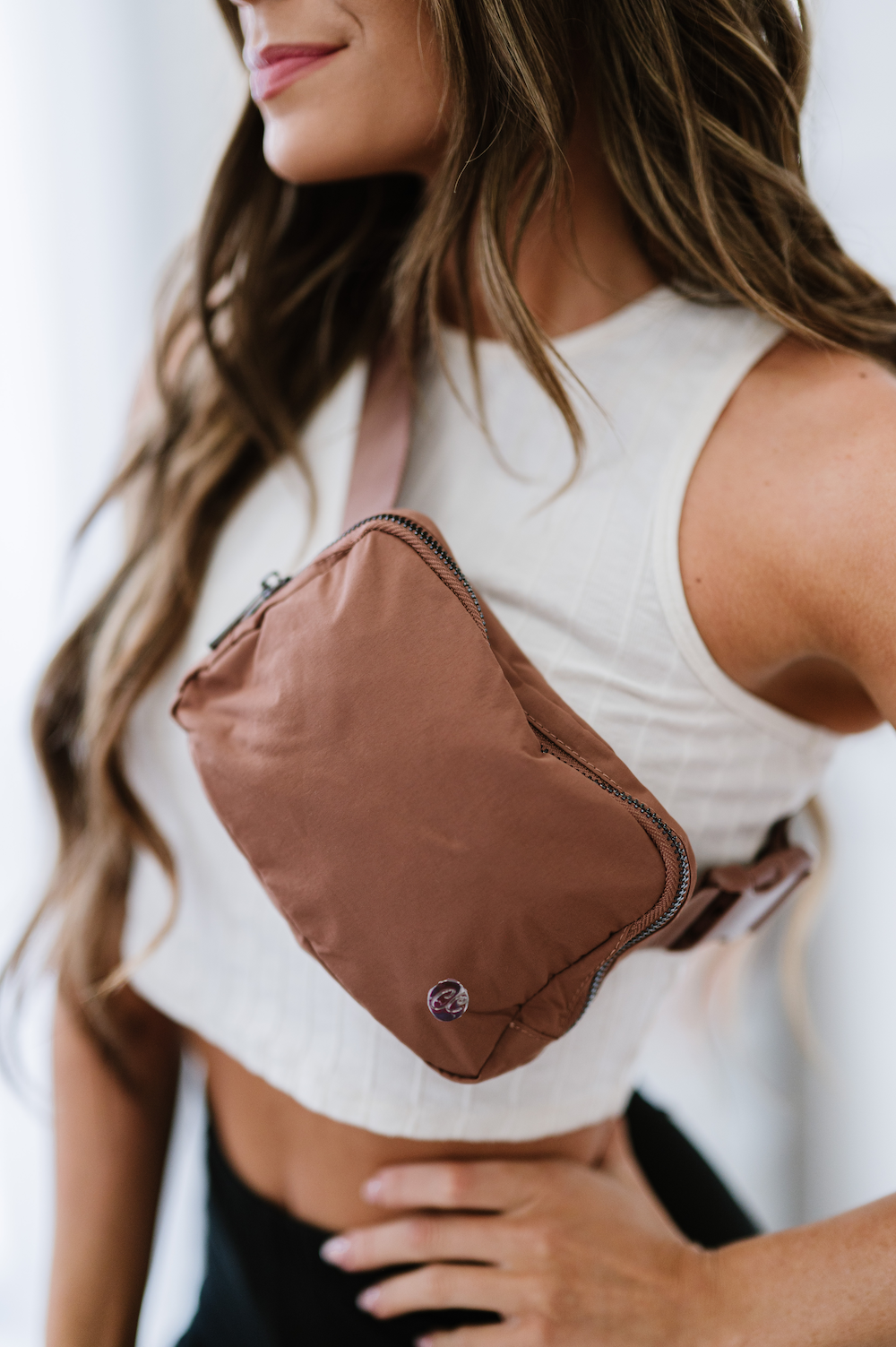 Nylon Belt Bag- Caramel RTS