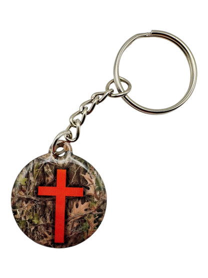 Tap To Pray - Prayer Tag Keychains: Mint + Cross