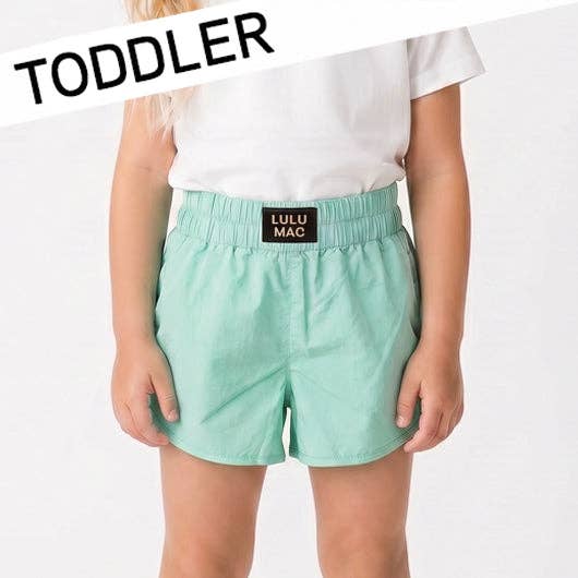 Lulu Mac MINT TODDLER SOLID SHORT: MINT