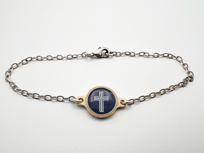 Tap To Pray™ - Survivor Series Handmade Bracelets: Dragonfruit + Cross