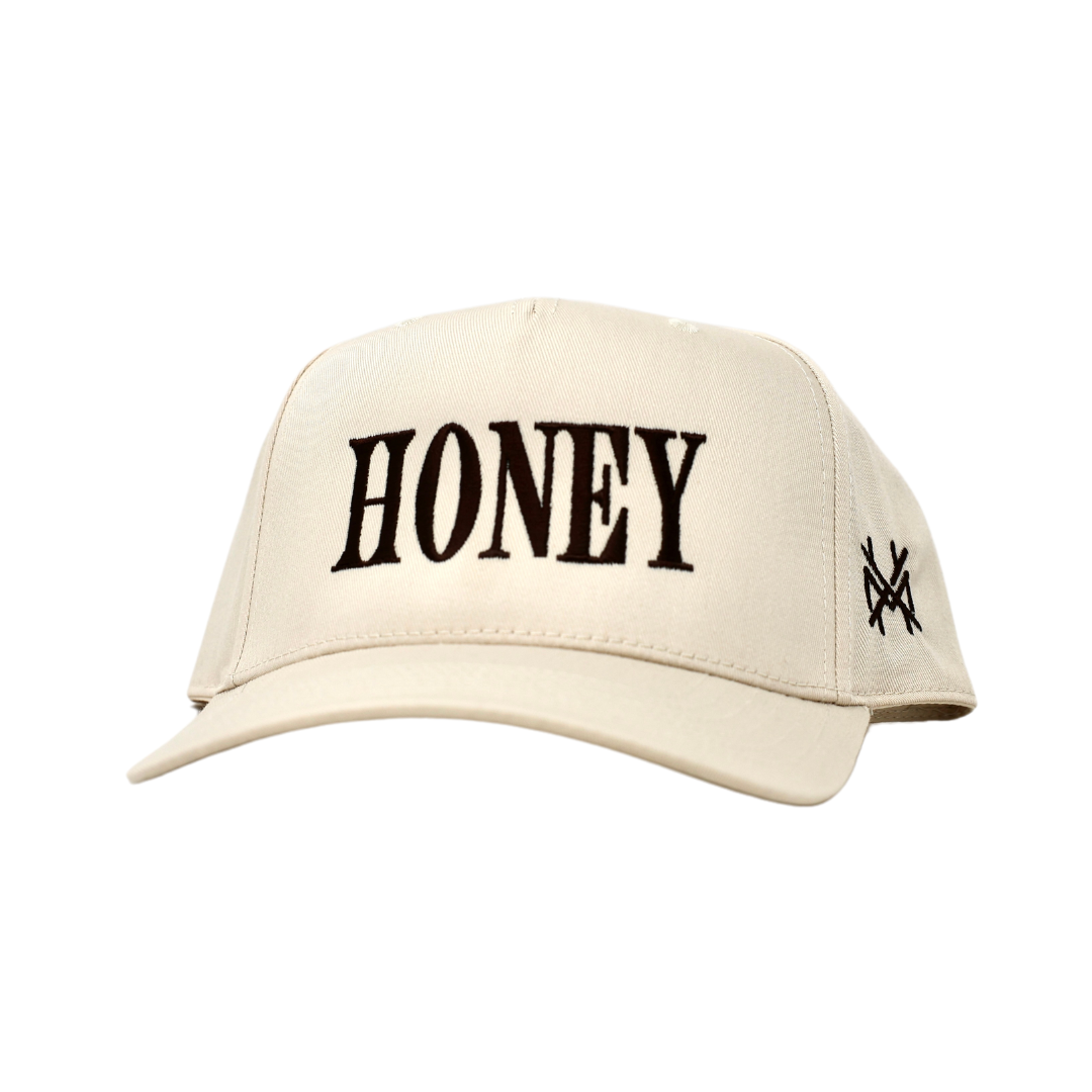 MHC HONEY Trucker Hat: Camo/ Natural Otto