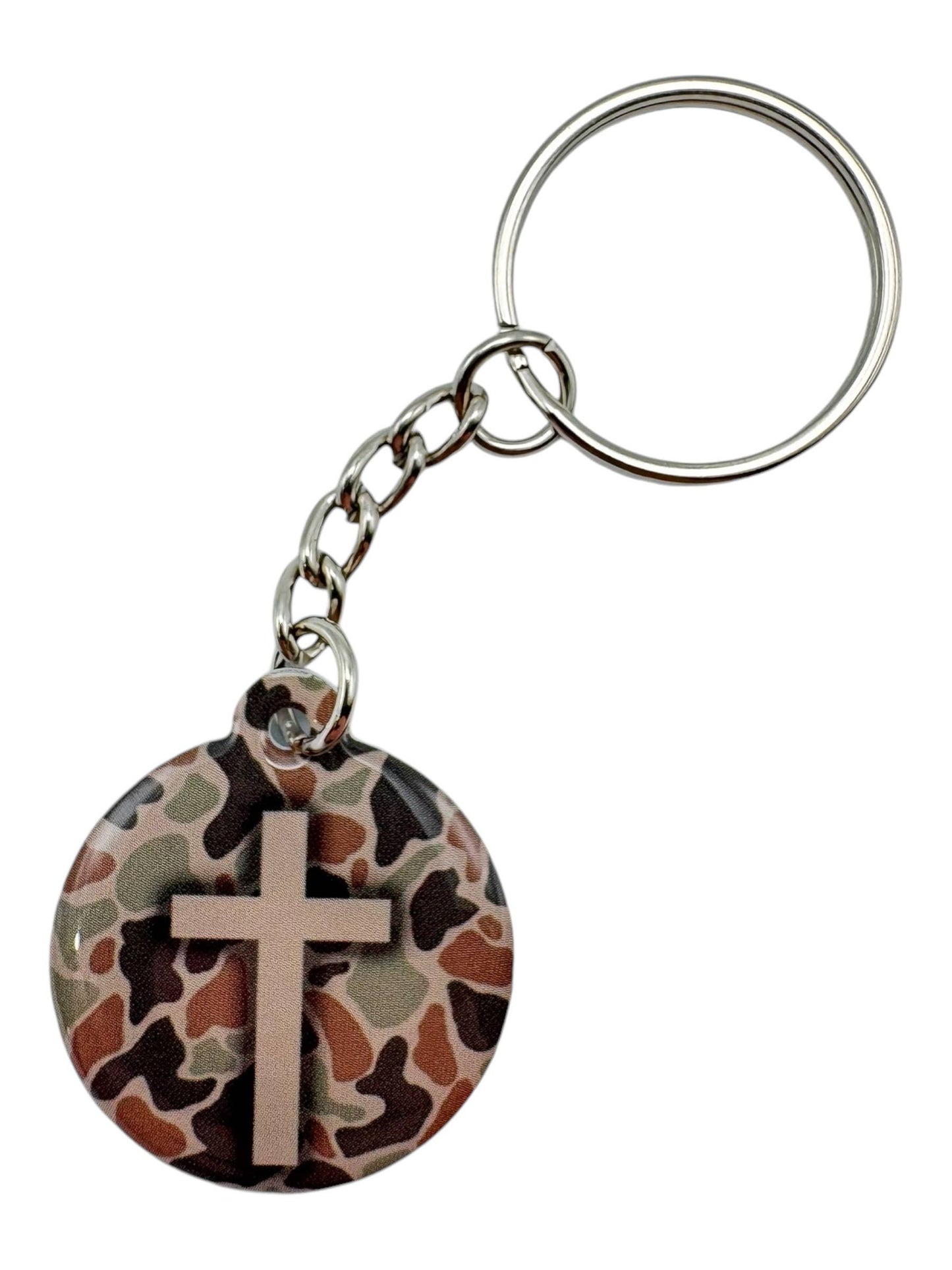 Tap To Pray - Prayer Tag Keychains: Mint + Cross